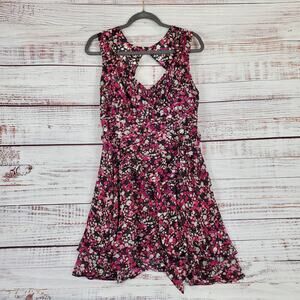 White House Black Market Pink Floral Mini Dress